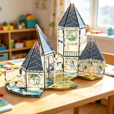 3D Magnetic Castle Tower Playset | Build & Display Your Own Fortress