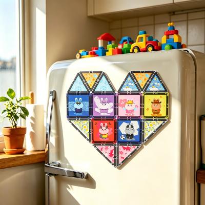 Animal Print Magnetic Tiles | Fridge Magnet & Building Blocks