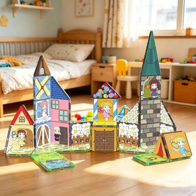 Cartoon Fairy Tale Magnetic Tiles | STEM Toy for Kids 3+