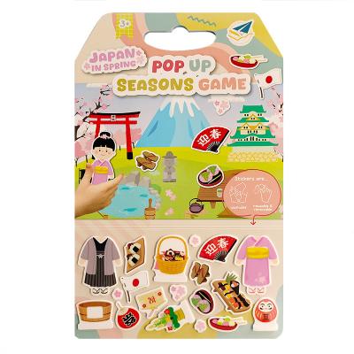 AS-PU2401 Pop up  scene play board with TPE sticker 