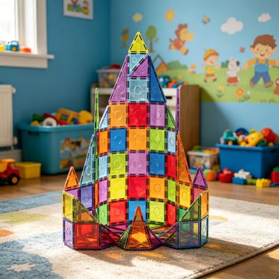 Magnetic Tiles Set - Durable STEM Educational Blocks for Kids Ages 3+