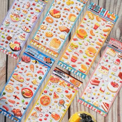 OEM Custom Food 3D Puffy EVA Foam Decor Stickers